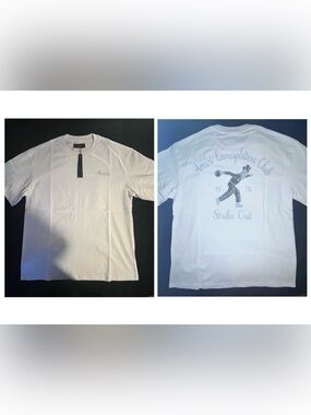 AMIRI Short Sleeve Graphic T Shirt Bowler Lanesplitters Club 1976 Strike Out